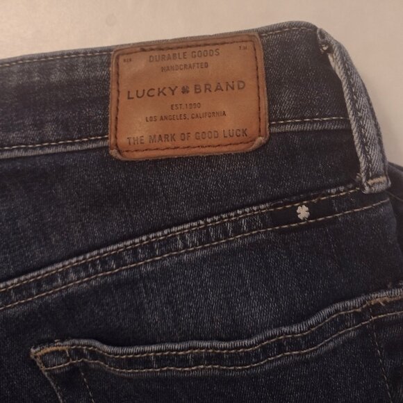LUCKY BRAND SKINNY JEANS 2/26 DARK DENIM WASH - Picture 5 of 7